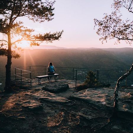 Penzion U Vyhlidky Chřibská Bagian luar foto