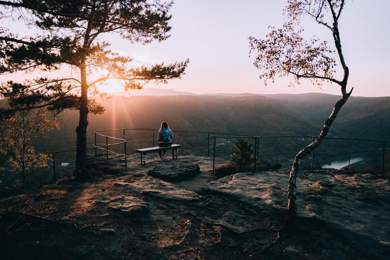 Penzion U Vyhlidky Chřibská Bagian luar foto
