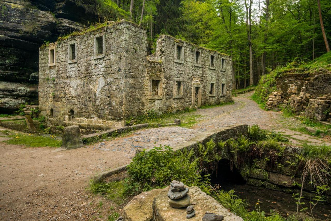 Penzion U Vyhlidky Chřibská Bagian luar foto