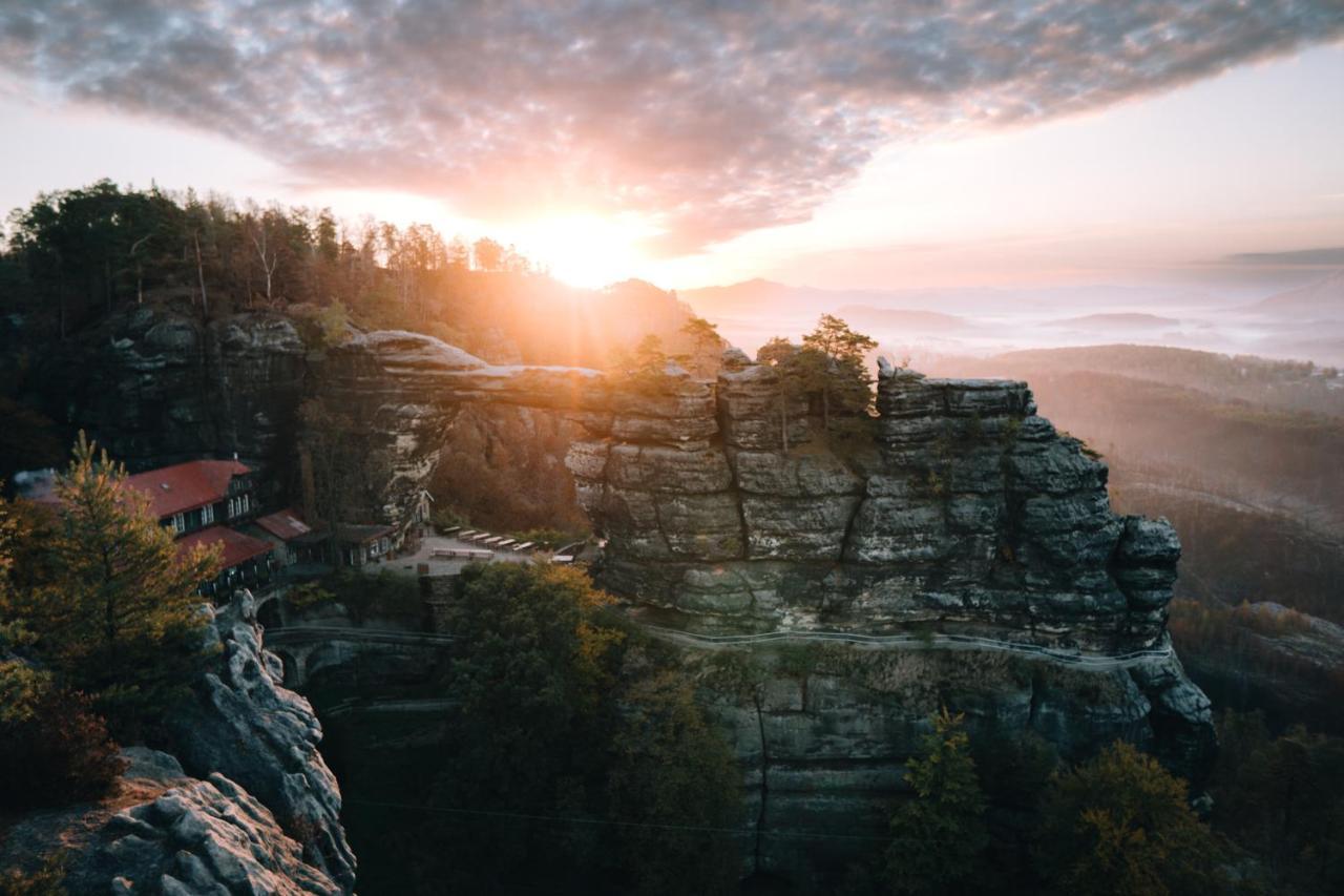 Penzion U Vyhlidky Chřibská Bagian luar foto