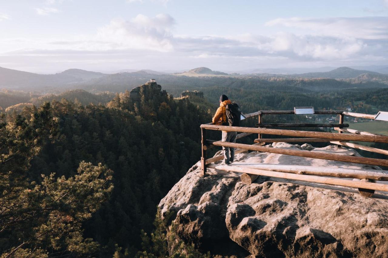 Penzion U Vyhlidky Chřibská Bagian luar foto
