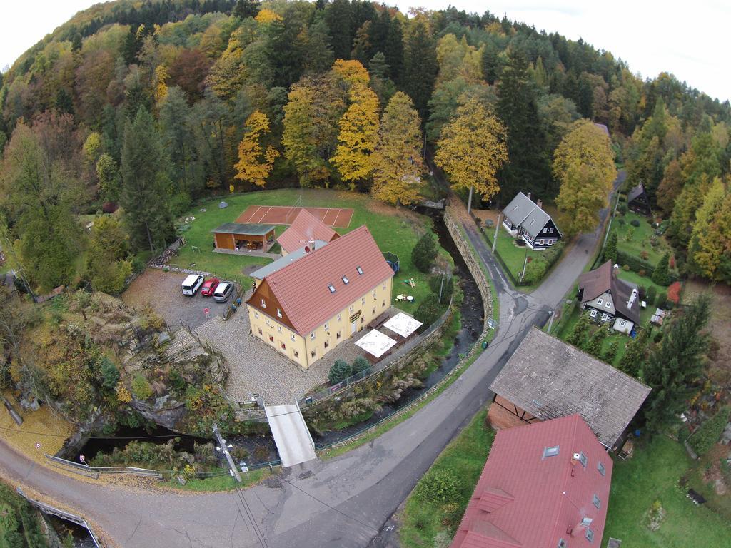 Penzion U Vyhlidky Chřibská Bagian luar foto